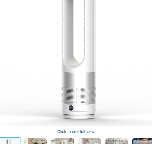 Bladeless Tower Fan, 2-in-1 Air Purifier Cooling Fan with Remote | 90° Oscillation, 8H Timer, Touch Panel, Remote Control, Ultra Quiet Air Cooler, Easy to Clean, Safe for Children and Pets